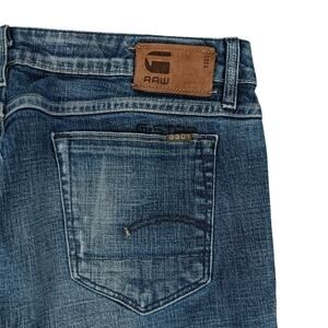 G-Star Raw 3301 Bell Cut Vintage Jeans Women 30 31X34 Blue Tall Hippie Street